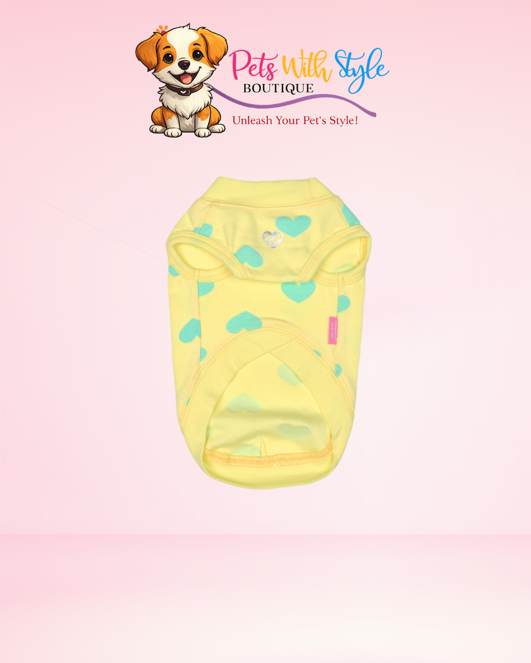 Puppia Pinkaholic Sonata of Love Köpek T-Shirt – Aşk Temalı Evcil Hayvan T-Shirt