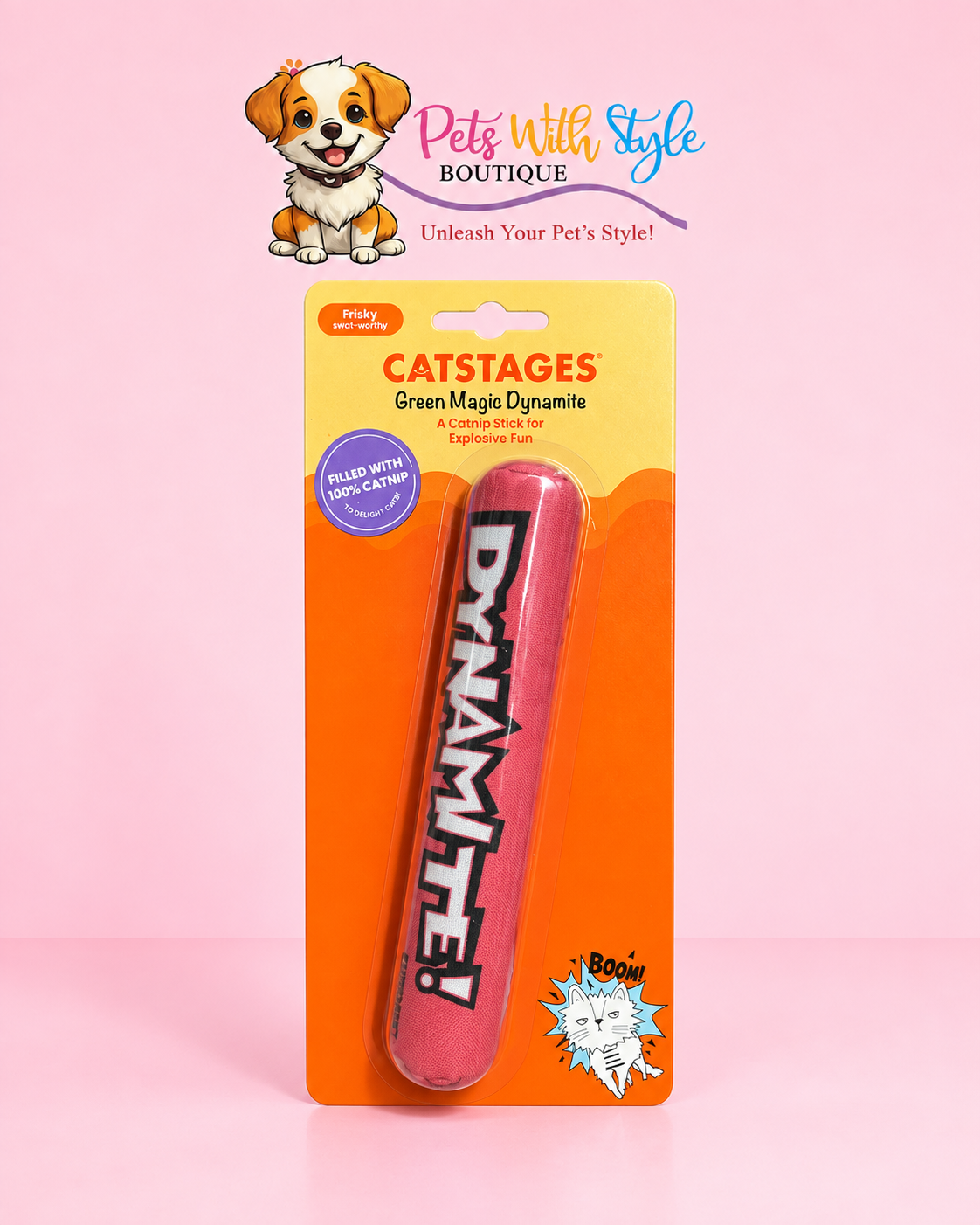 Magic Dinamit Şeklinde Catnip'li Kedi Çiğneme Oyuncağı