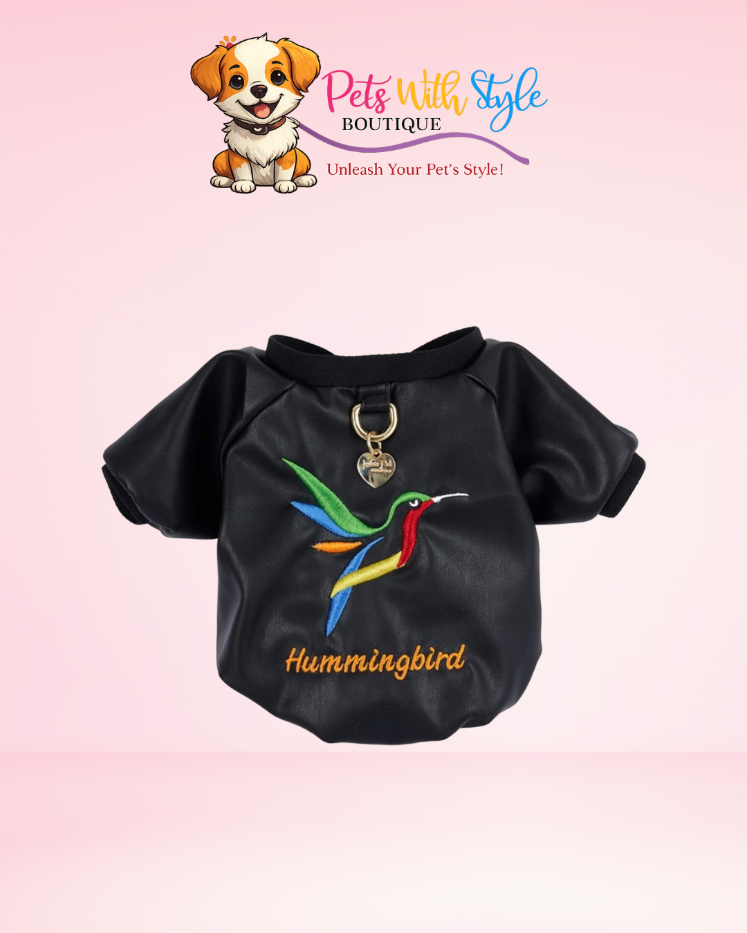 Humming Bird Siyah Köpek Bomber Ceket