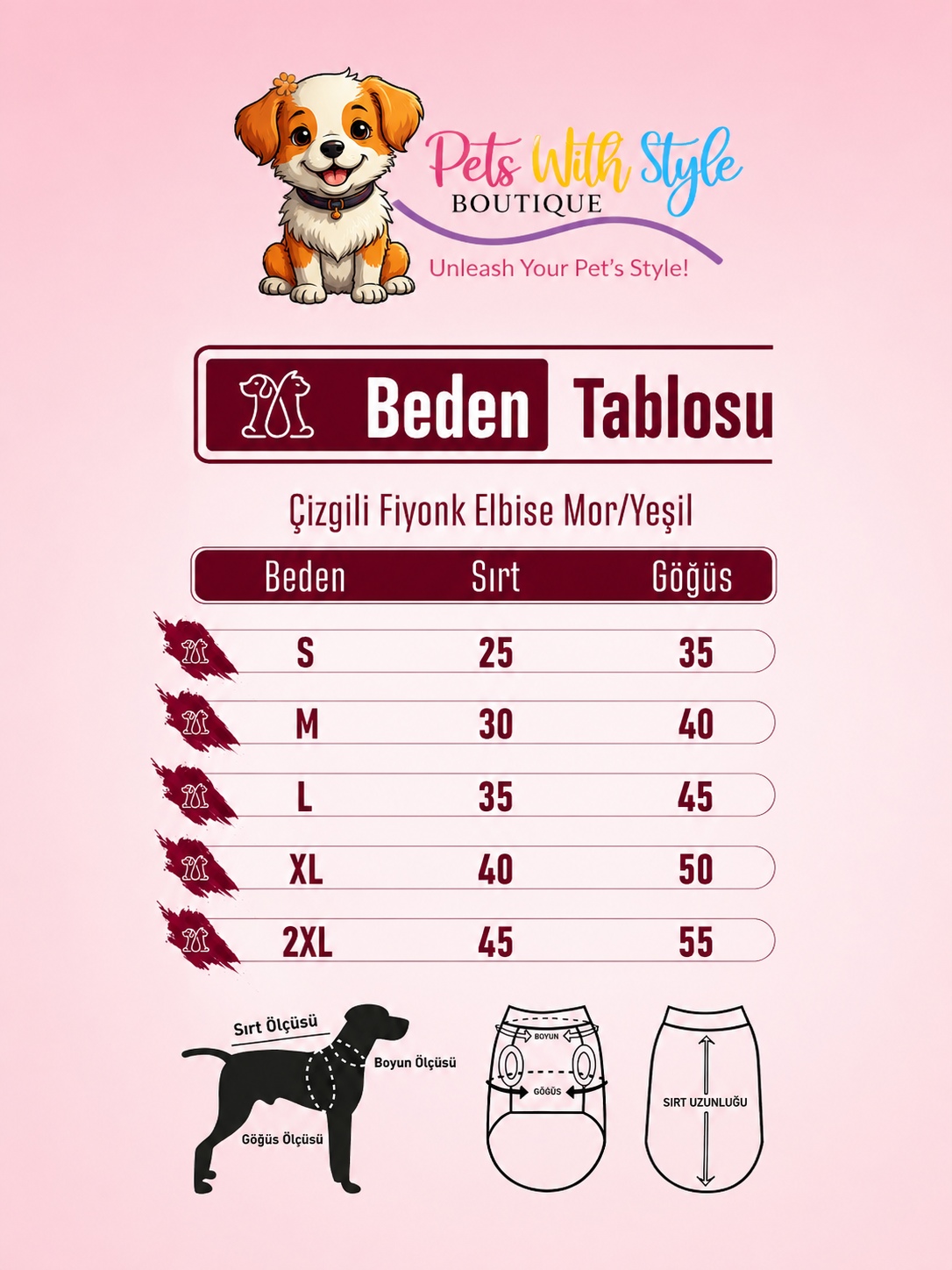 Çizgili Fiyonk Elbise