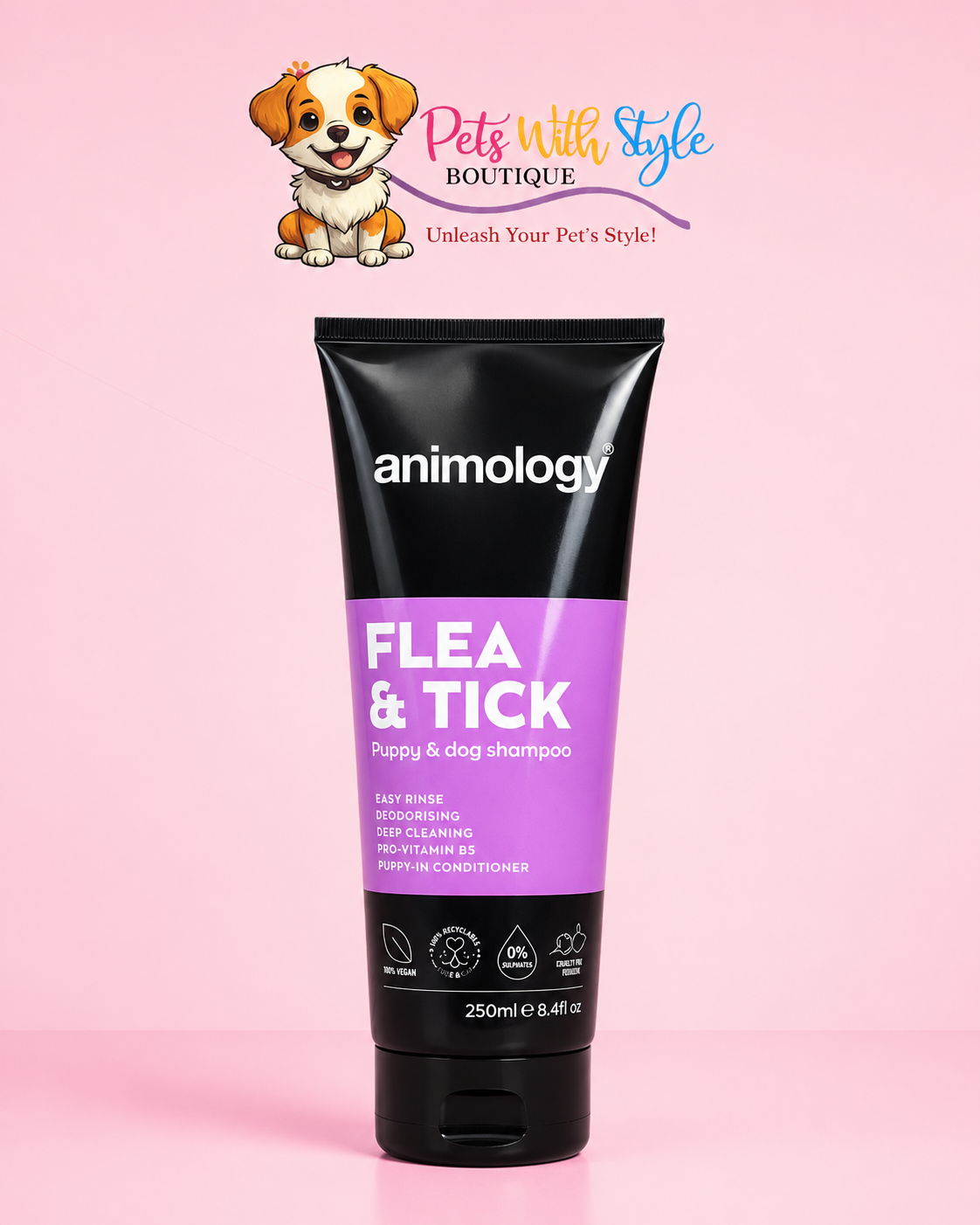 Animology Flea Tick Pire ve Kene Köpek Şampuanı 250 ml
