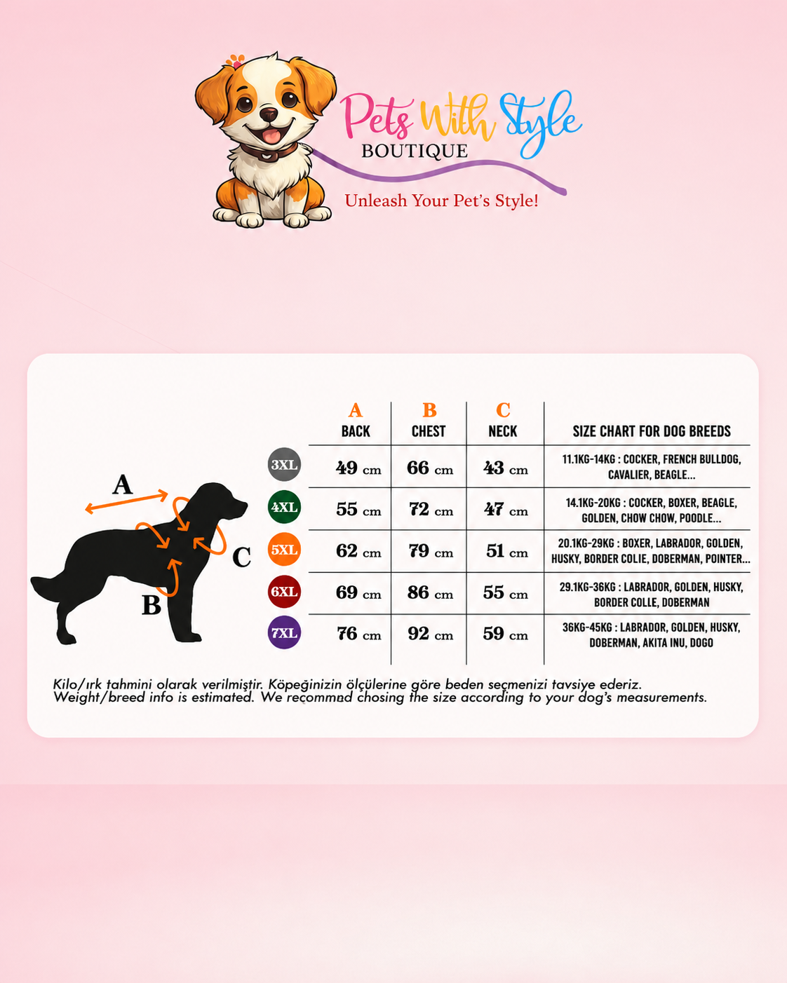 Palm Beach Orta ve Büyük Irk Köpek Kıyafeti