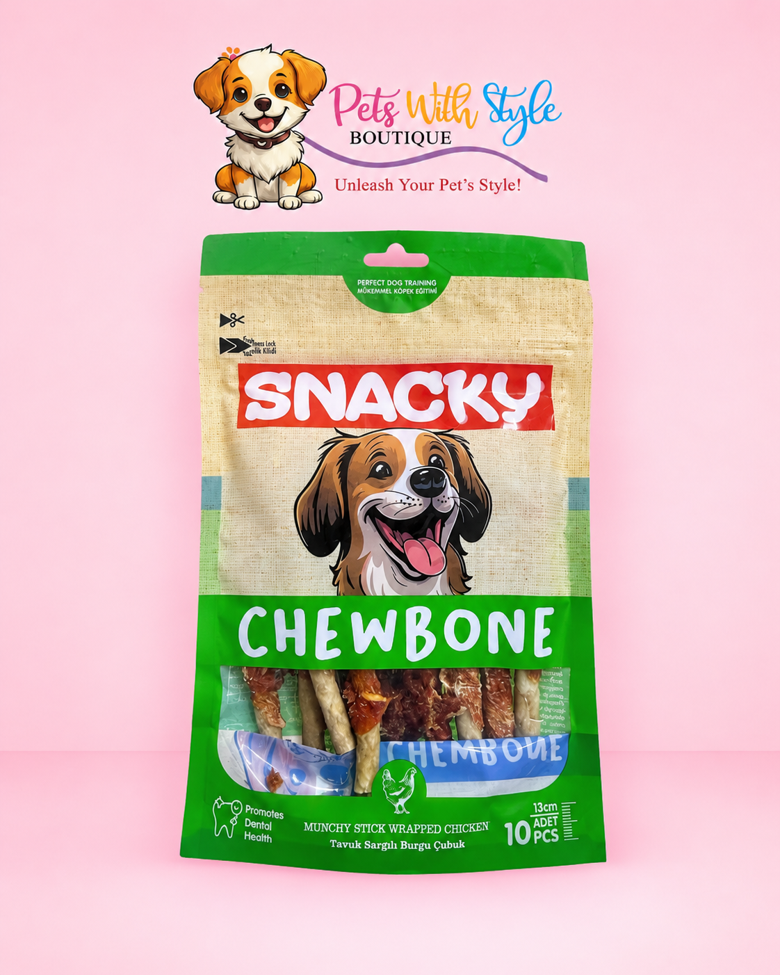 Snacky Munch Tavuk Sargılı Köpek Ödül Maması 1o'lu