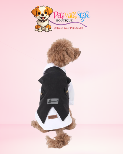 Köpek Damatlık Takımı – Beyaz Gömlek