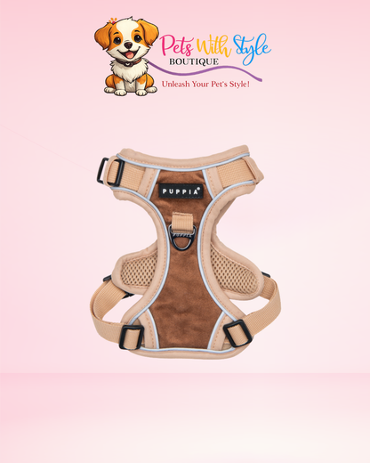Puppia Terry Ayarlanabilir Göğüs Tasması – Yumuşak Dokulu Köpek Göğüs Tasması