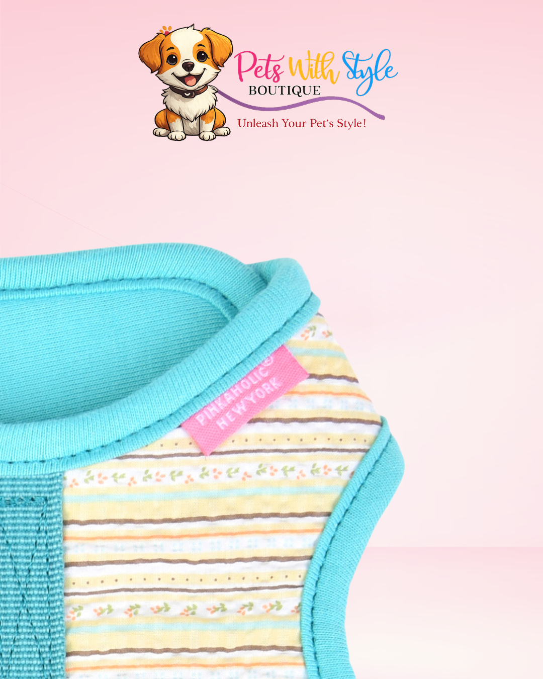 Pinkaholic Joie Flirt Harness Köpek Elbisesi – Koşum Entegreli Neşeli Evcil Hayvan Elbisesi