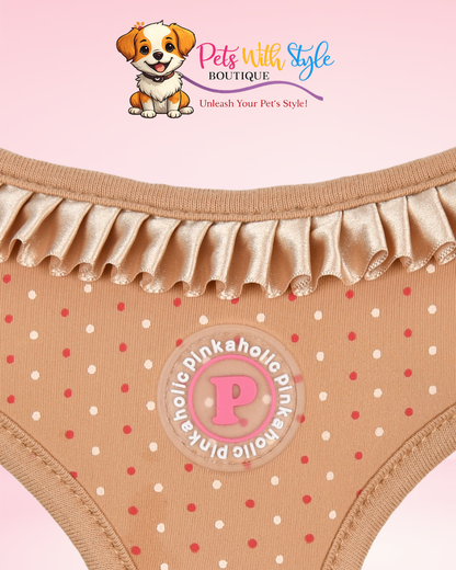 Pinkaholic Mila Ayarlanabilir Göğüs Tasması – Feminen Tasarımlı Köpek Tasması