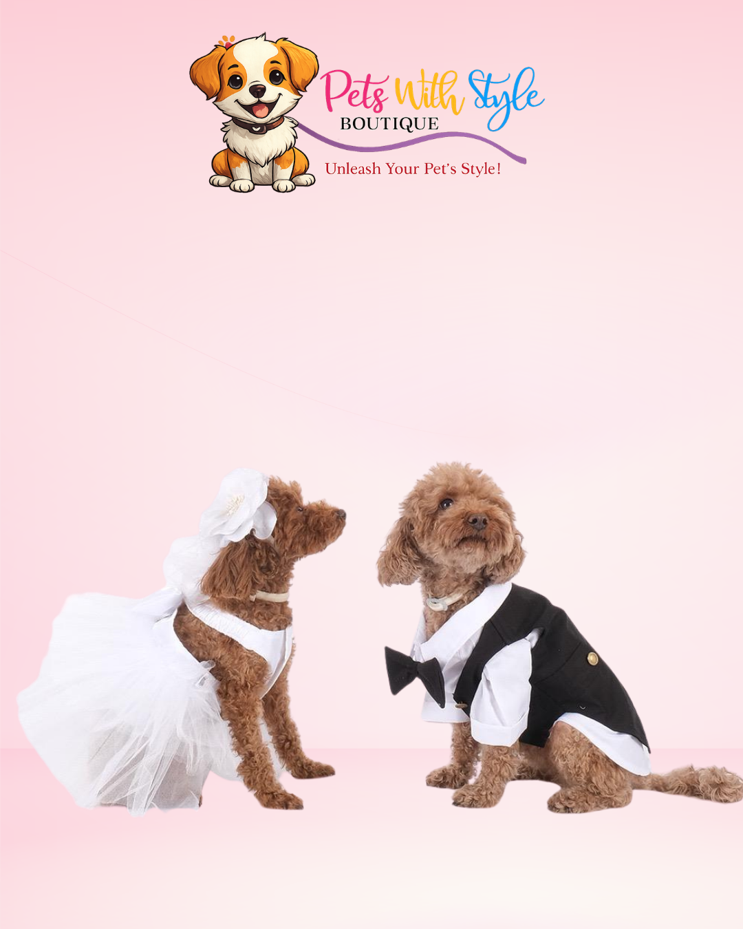 Beyaz Tüllü Kedi & Köpek Gelinlik