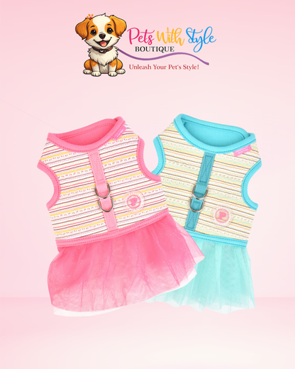 Pinkaholic Joie Flirt Harness Köpek Elbisesi – Koşum Entegreli Neşeli Evcil Hayvan Elbisesi
