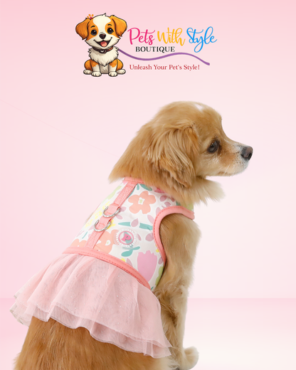Pinkaholic Evanthe Flirt Harness Köpek Kıyafeti – Koşum Entegreli Feminen Evcil Hayvan Kıyafeti