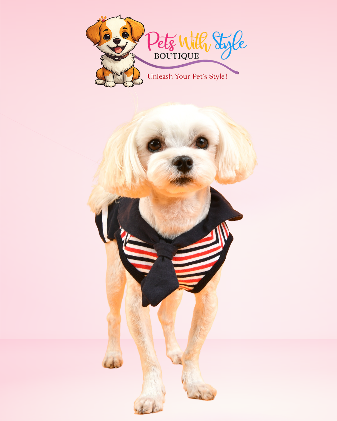 Puppia Nautical Köpek Kıyafeti – Denizcilik Temalı Şık Evcil Hayvan Kıyafeti