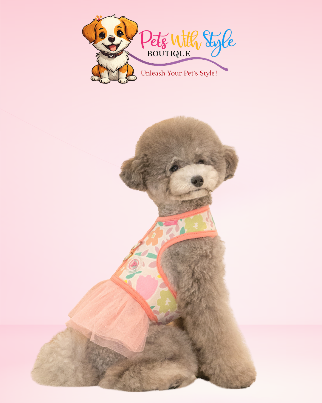 Pinkaholic Evanthe Flirt Harness Köpek Kıyafeti – Koşum Entegreli Feminen Evcil Hayvan Kıyafeti