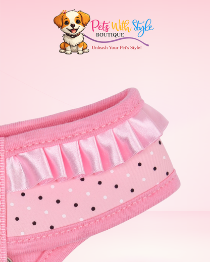 Pinkaholic Mila Ayarlanabilir Göğüs Tasması – Feminen Tasarımlı Köpek Tasması