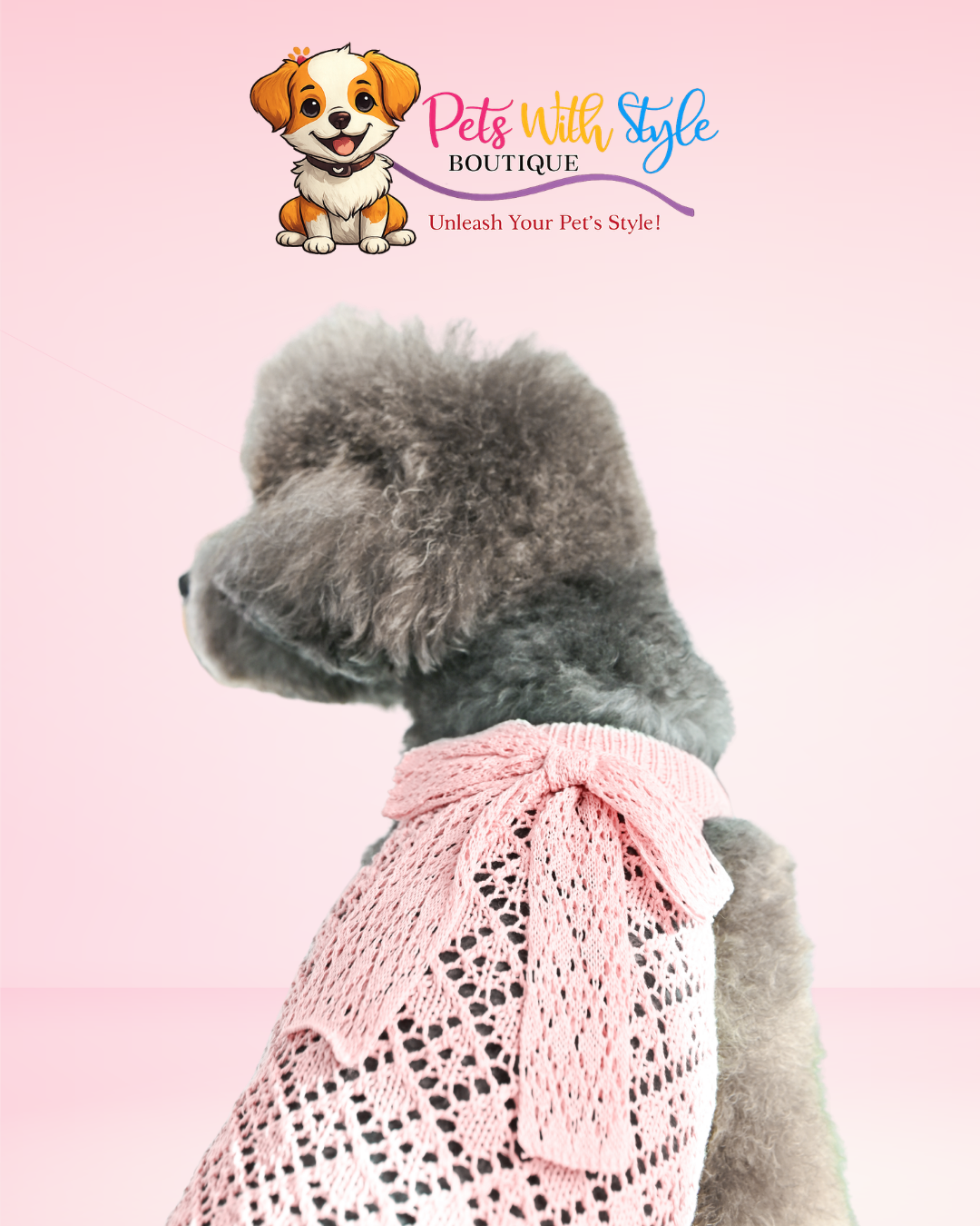 Olchi Ribbon Cooling Knit Köpek Kıyafeti – Serin Tutan Örgü Evcil Hayvan Kıyafeti