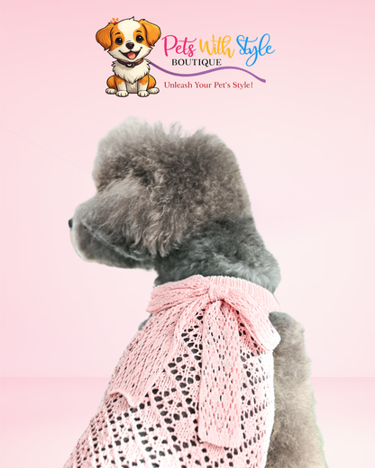 Olchi Ribbon Cooling Knit Köpek Kıyafeti – Serin Tutan Örgü Evcil Hayvan Kıyafeti