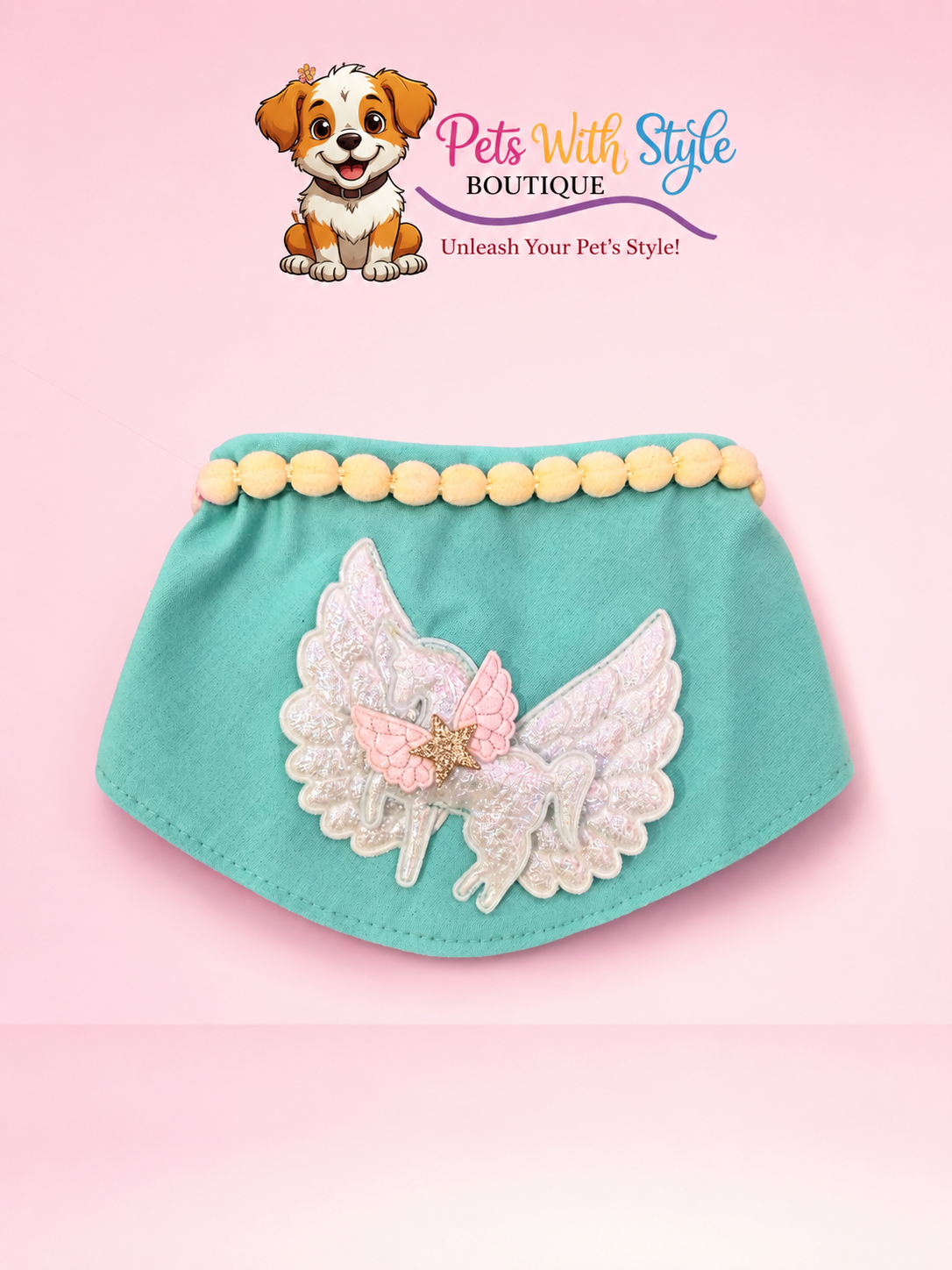 Kanat Detaylı Bandana Kedi / Köpek