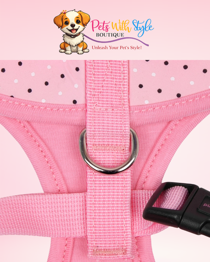 Pinkaholic Mila Ayarlanabilir Göğüs Tasması – Feminen Tasarımlı Köpek Tasması