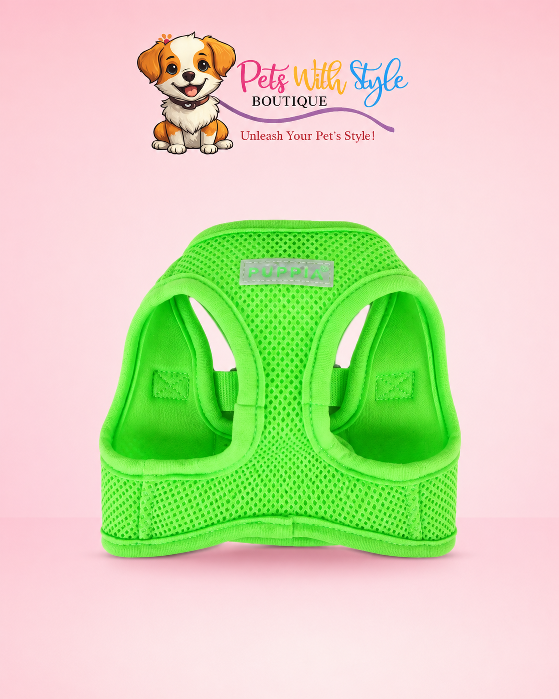 Neon Soft Vest Harnes Ayarlanabilir Göğüs Tasması