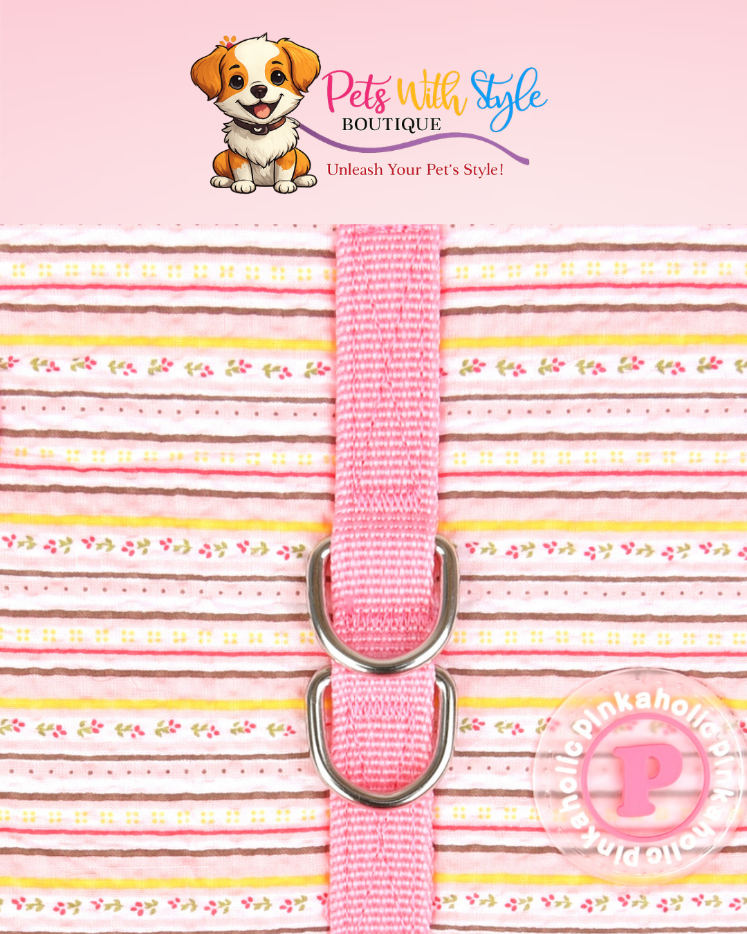 Pinkaholic Joie Flirt Harness Köpek Elbisesi – Koşum Entegreli Neşeli Evcil Hayvan Elbisesi