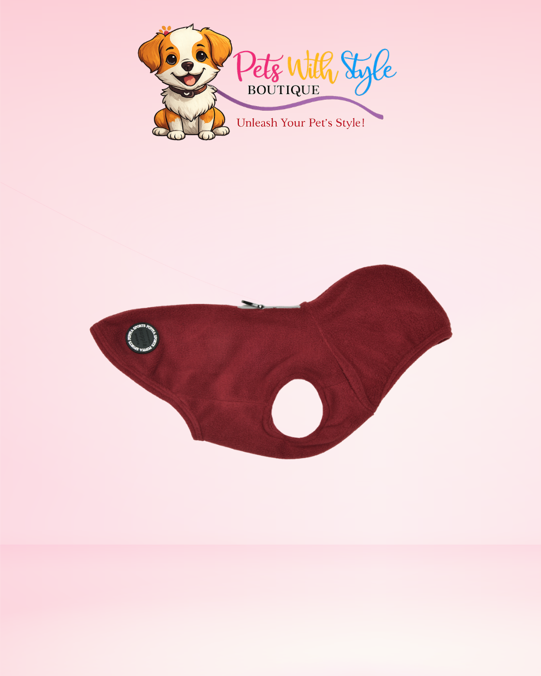 Puppia Zuko Wine Plaid Köpek Kazakı – Şarap Kırmızısı Ekose Evcil Hayvan Kazakı