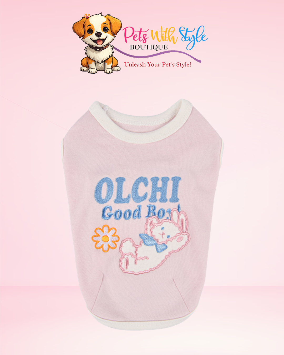 Olchi Good Bunny Köpek Kıyafeti – Tavşan Tasarımlı Evcil Hayvan Kıyafeti