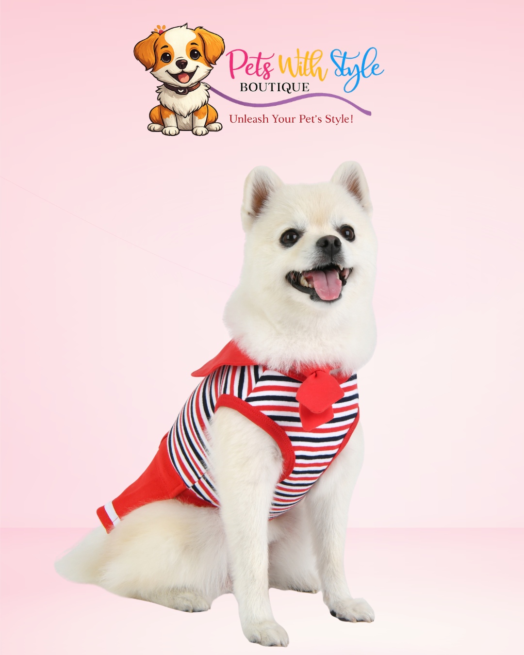 Puppia Nautical Köpek Kıyafeti – Denizcilik Temalı Şık Evcil Hayvan Kıyafeti