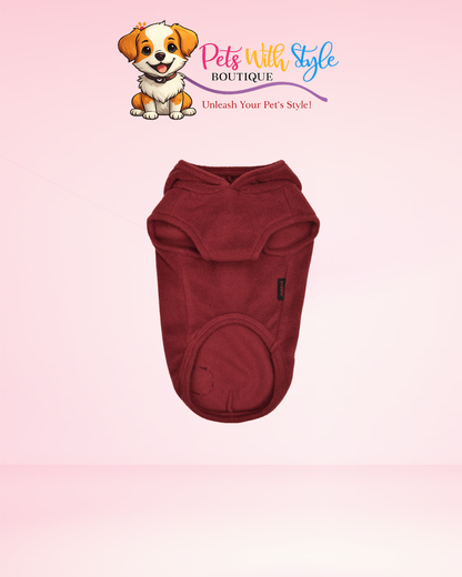 Puppia Zuko Wine Plaid Köpek Kazakı – Şarap Kırmızısı Ekose Evcil Hayvan Kazakı
