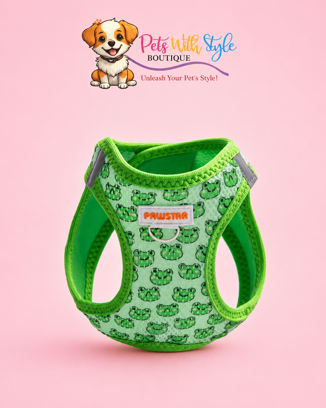 Frog Air-mesh Göğüs Tasması Kedi Köpek