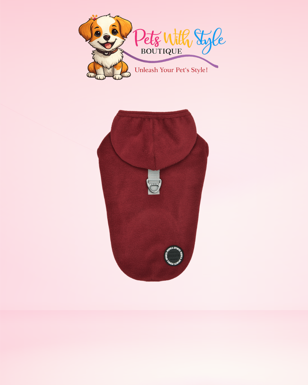 Puppia Zuko Wine Plaid Köpek Kazakı – Şarap Kırmızısı Ekose Evcil Hayvan Kazakı