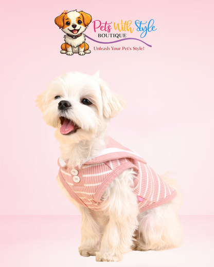 Pinkaholic Cordelia Köpek Kıyafeti – Klasik Zarifliğin Evcil Hayvan Kıyafeti