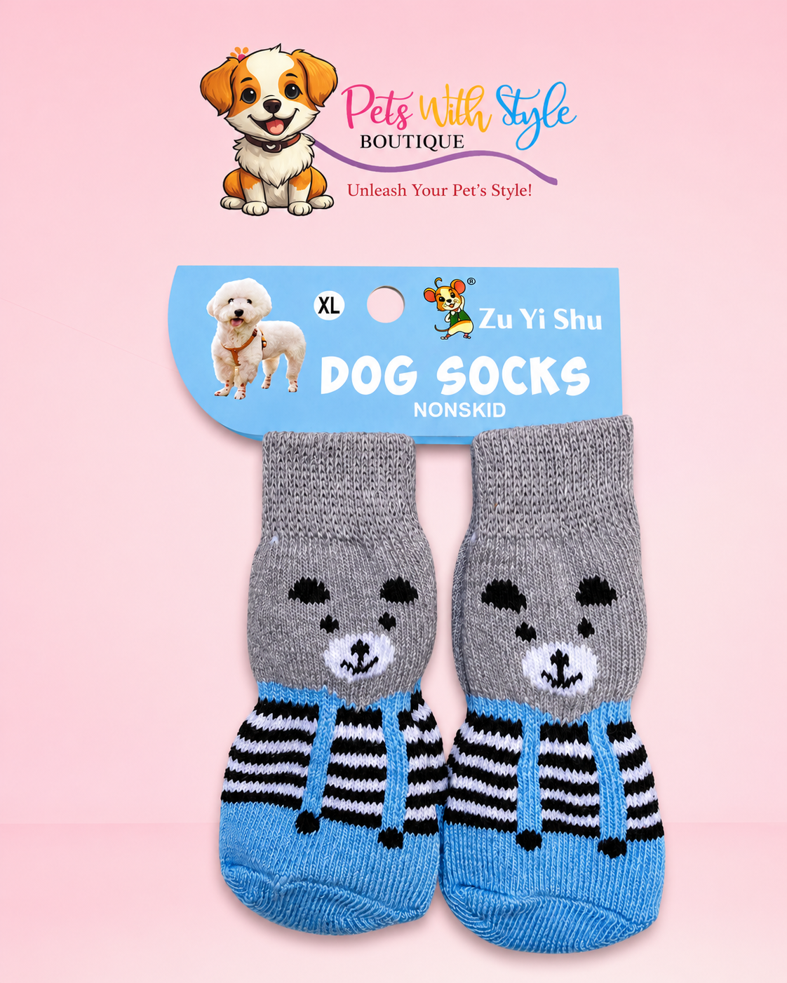 Kaydırmaz Tabanlı Kedi Köpek Çorap