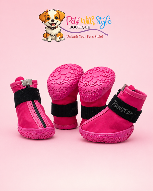 Pembe Köpek Ayakkabısı