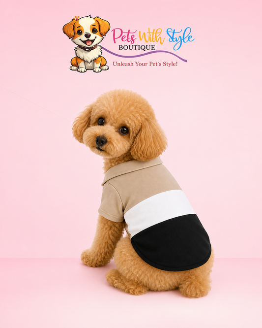 Polo Tişört – Kedi ve Köpekler için Şık Evcil Hayvan Kıyafeti