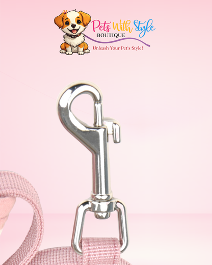 Pinkaholic Cordelia Leash Köpek Gezdirme Kayışı – Kırık Beyaz & Lacivert Klasik Tasma