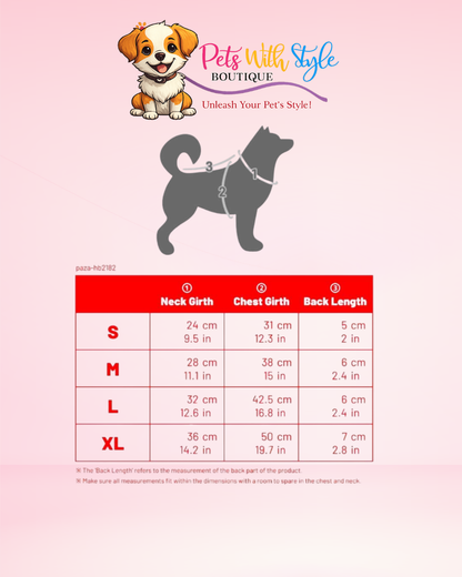 Puppia Amatus Ayarlanabilir Göğüs Tasması – Sevgi Dolu Köpek Göğüs Tasması