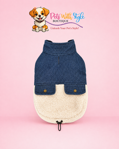 Miji Denim Polarlı Köpek Kıyafeti