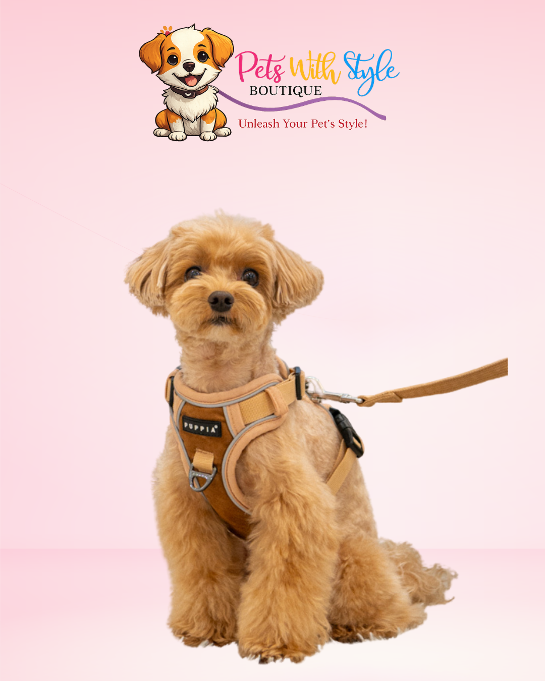 Puppia Terry Ayarlanabilir Göğüs Tasması – Yumuşak Dokulu Köpek Göğüs Tasması