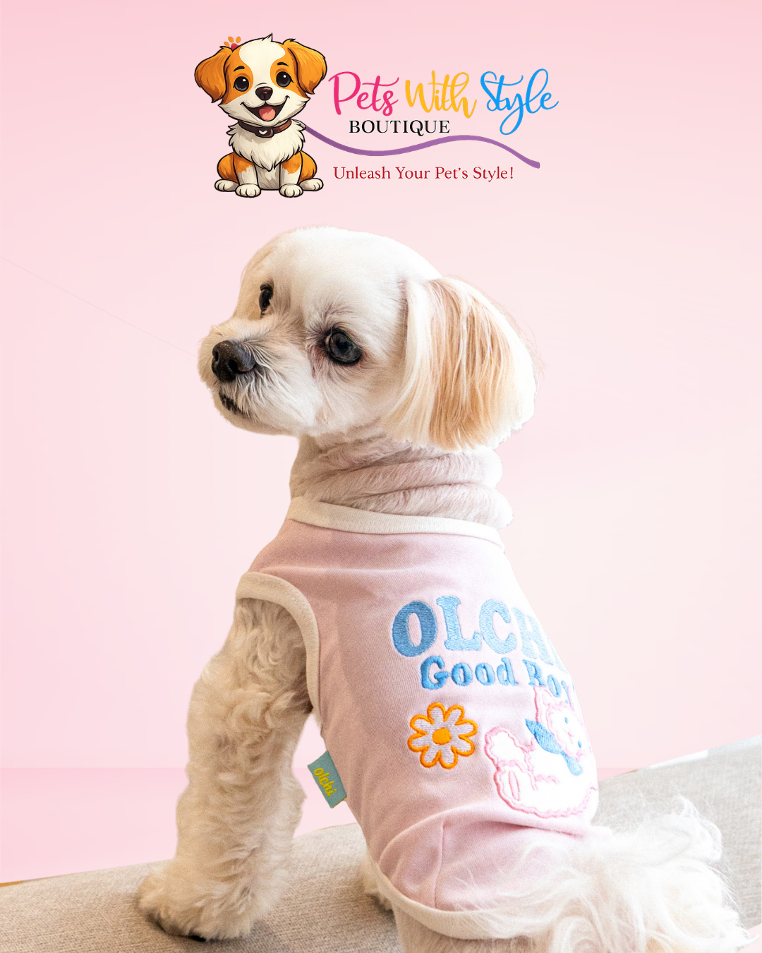 Olchi Good Bunny Köpek Kıyafeti – Tavşan Tasarımlı Evcil Hayvan Kıyafeti