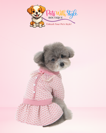 Pinkaholic Essie Brown Köpek Elbisesi – Kahverengi Tonlu Şık Evcil Hayvan Elbisesi