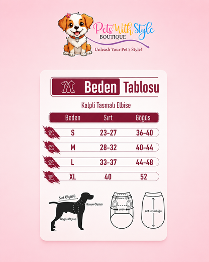 Kalpli Tasmalı Kot Elbise