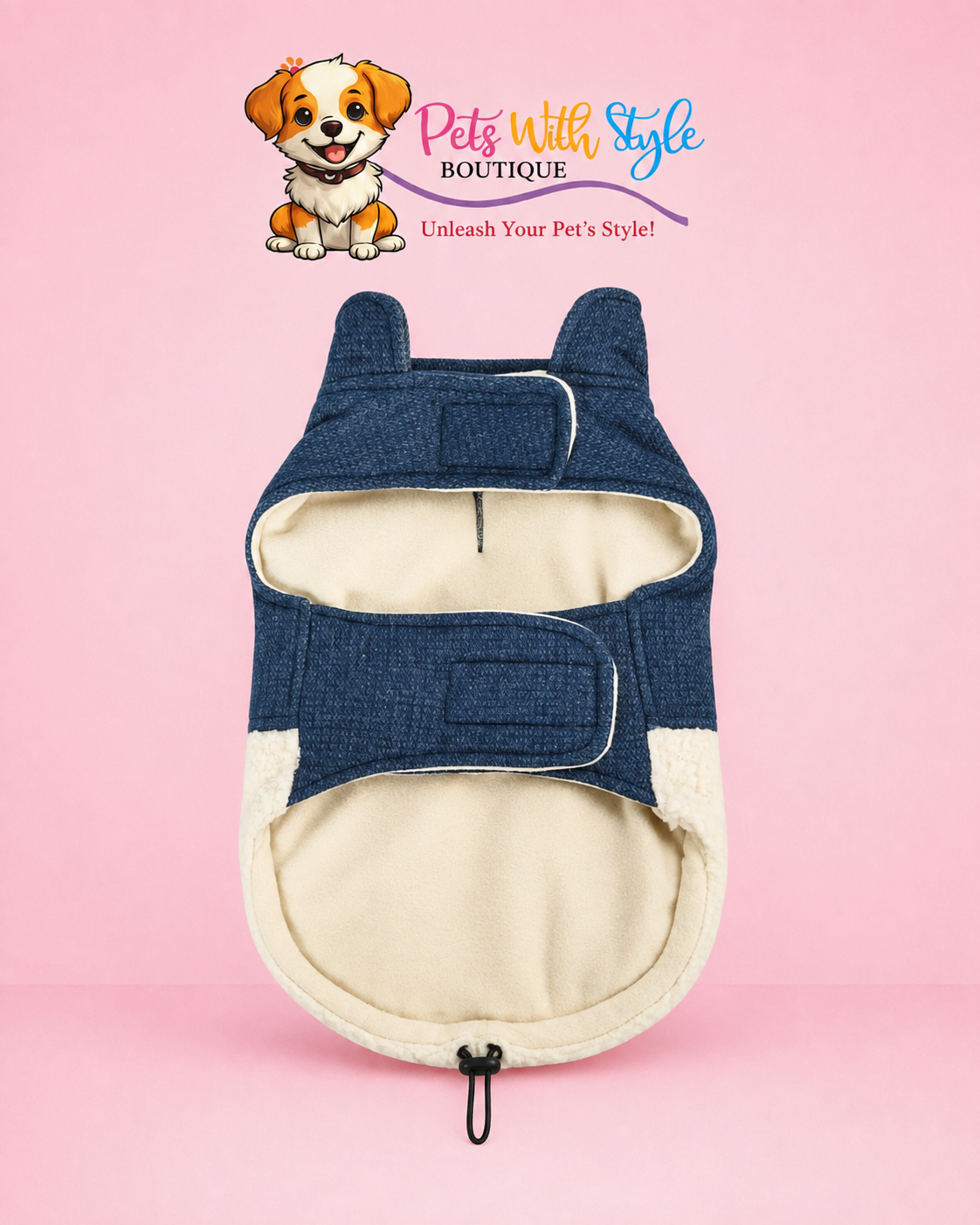 Miji Denim Polarlı Köpek Kıyafeti